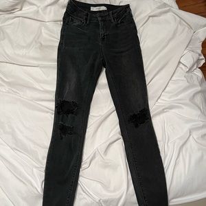 Black Skinny Jeans with rips